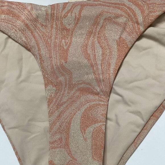 New. L*SPACE metallic swirl bikini set. Retails $198 small - Picture 5 of 16